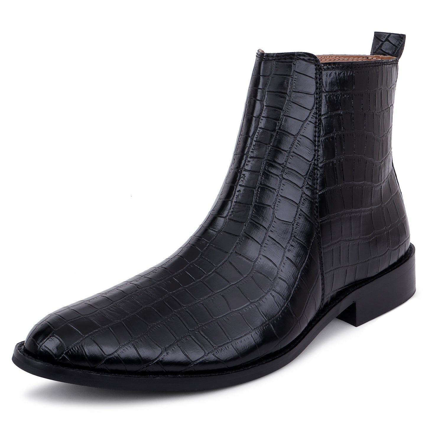 Premium Croco Boots / Zip Fastening