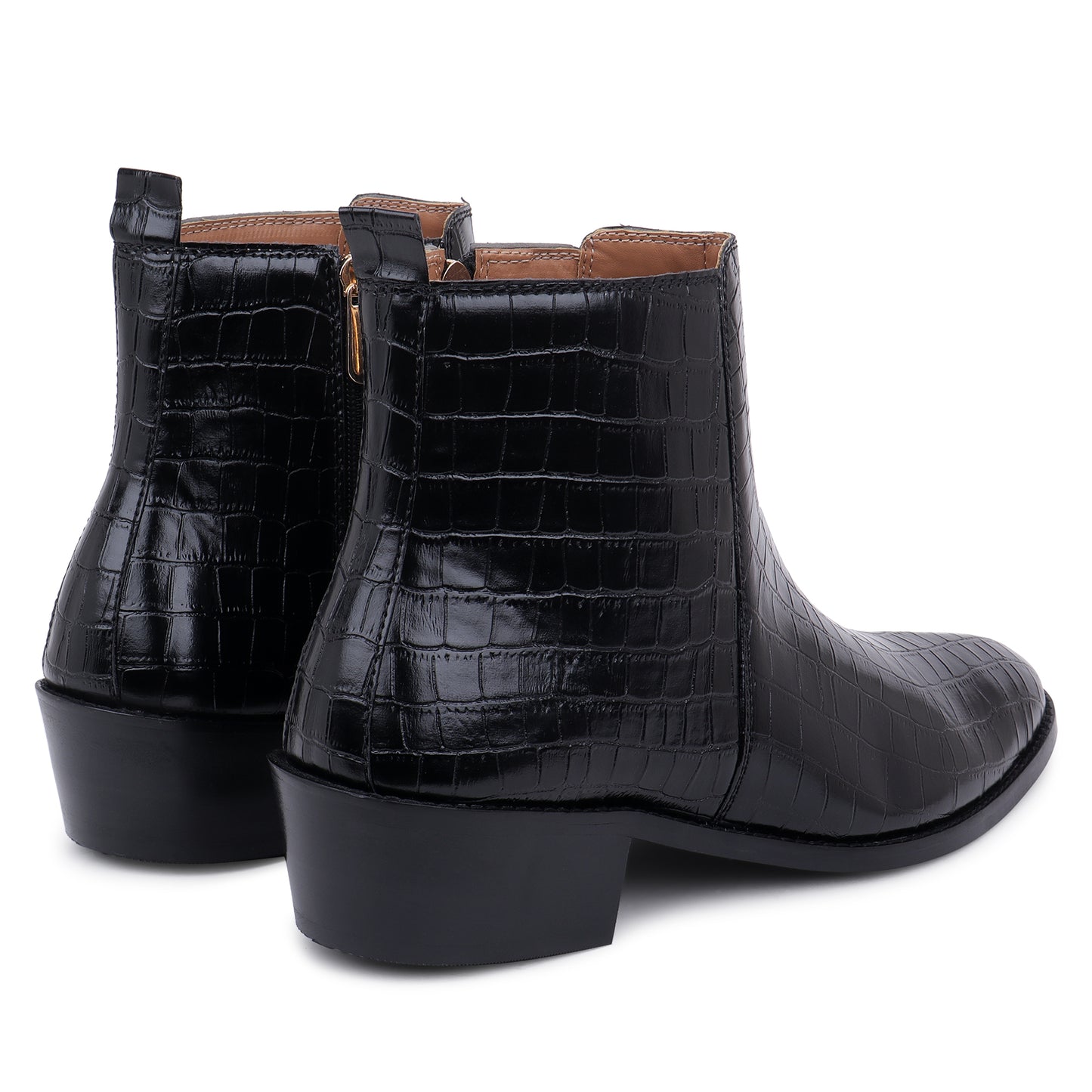 PREMIUM CROCO BOOTS / CUBAN HEEL
