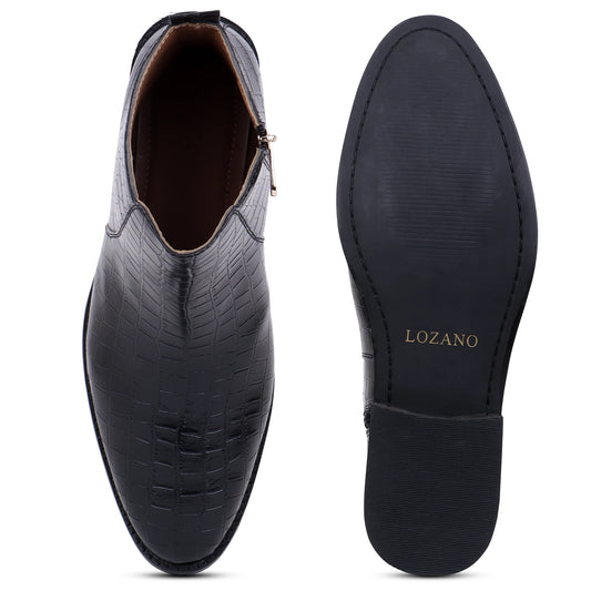 Premium Croco Boots / Zip Fastening