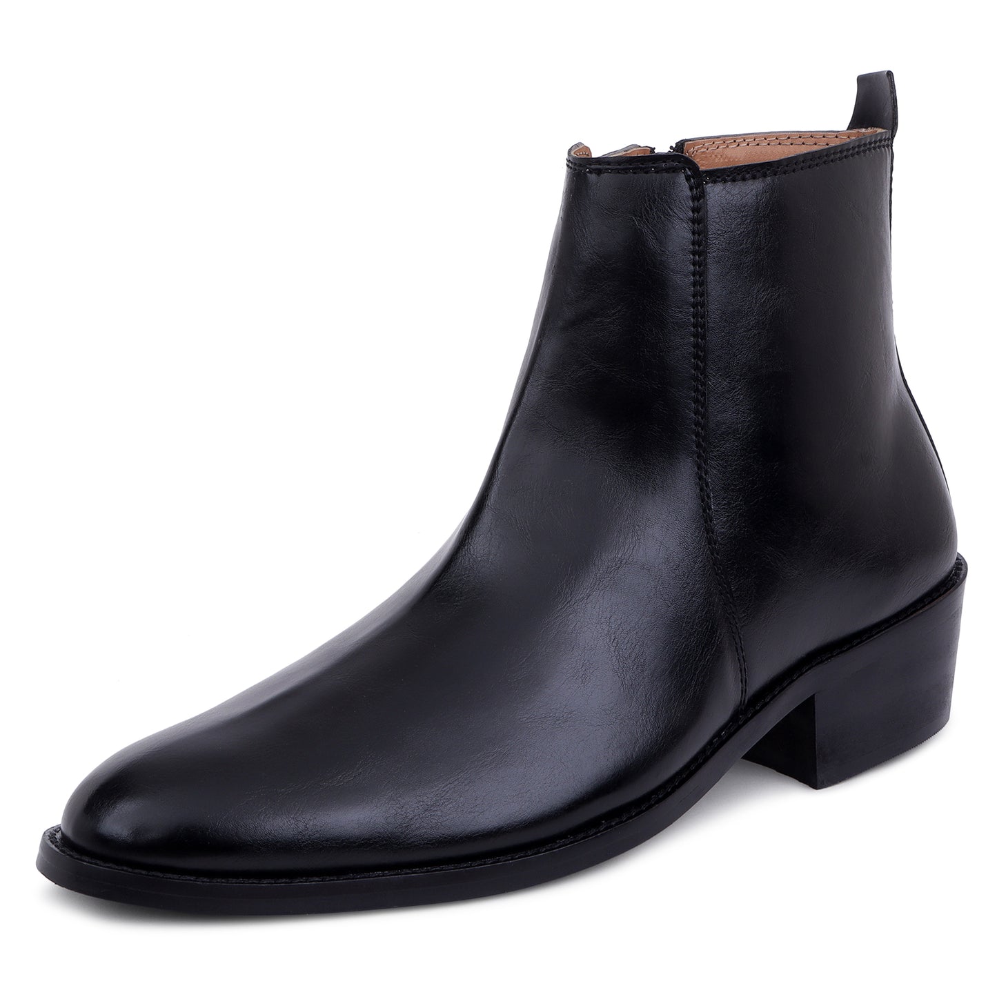 Classic Leather Chelsea Boots ( CUBAN HEEL )