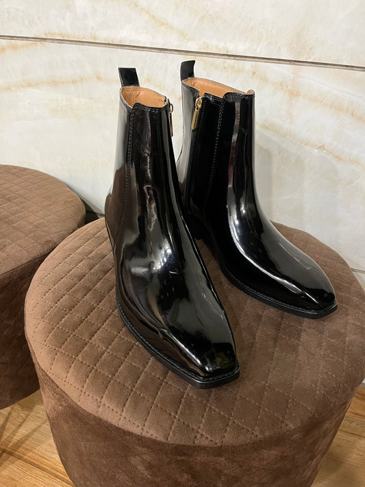 Italian Cut Patent Boots