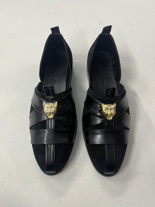 LION PESHAWARI SANDALS - BLACK