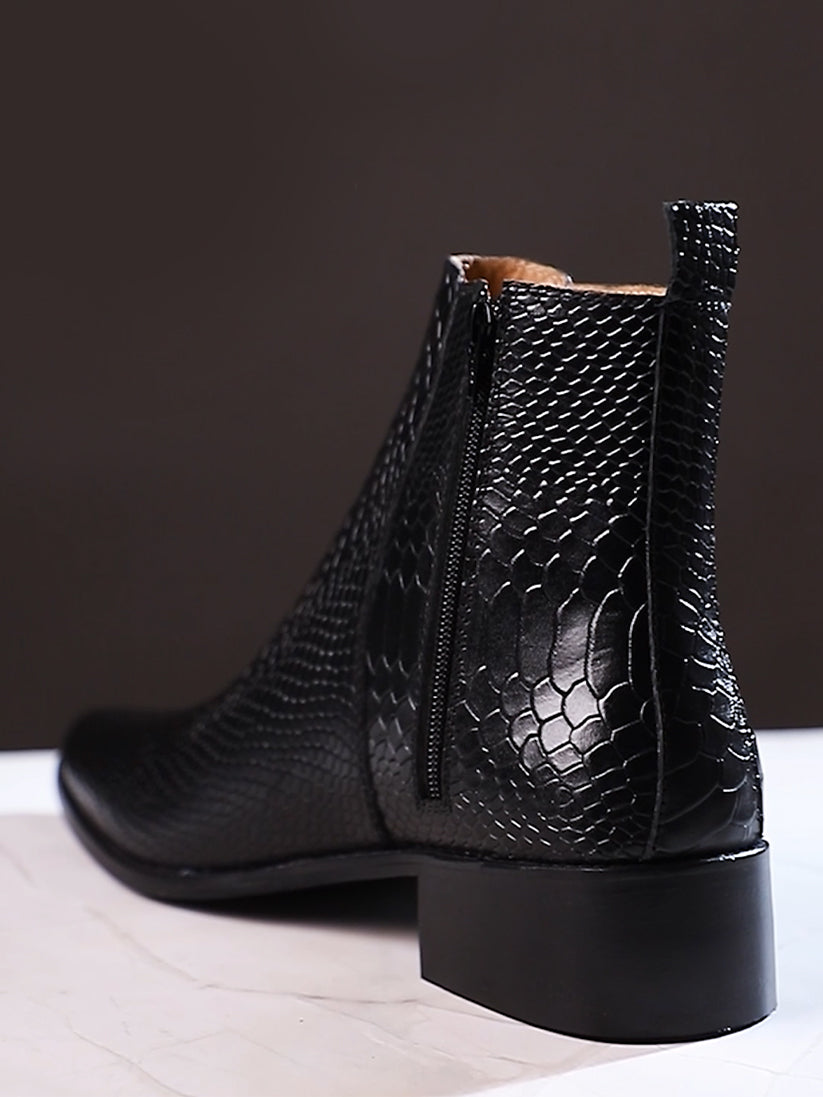 Conda Leather Boots / Pointed Toe
