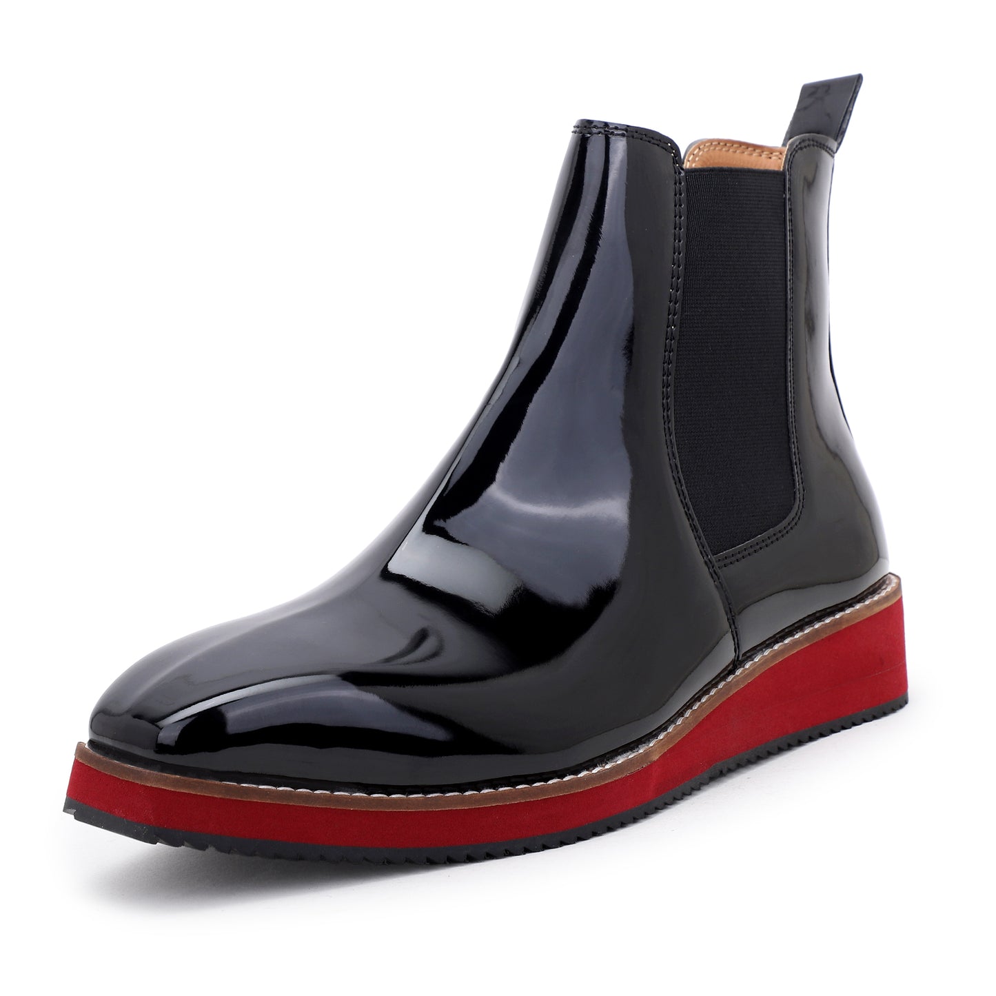 Italian Cut Patent Boots - EVA Sole