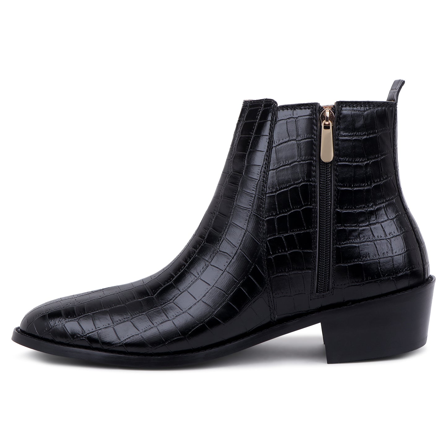 PREMIUM CROCO BOOTS / CUBAN HEEL
