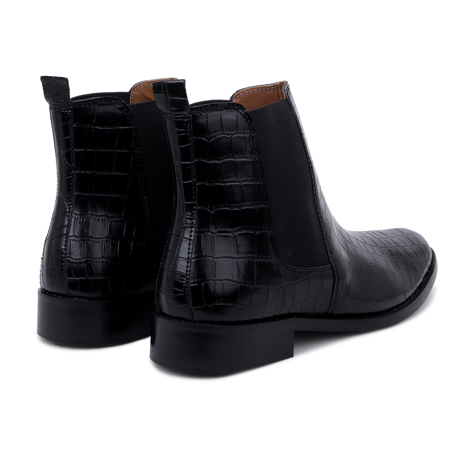 Premium Croco Boots - Black