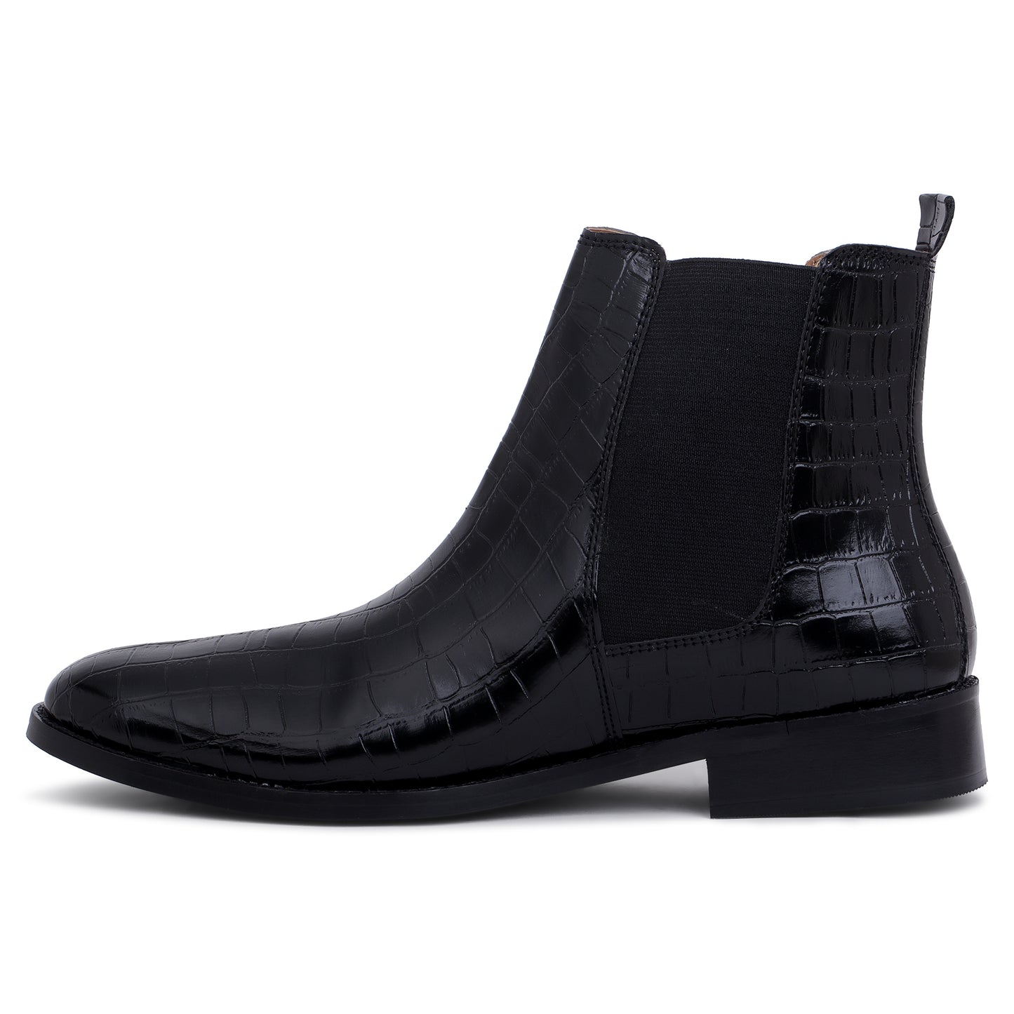 Premium Croco Boots - Black