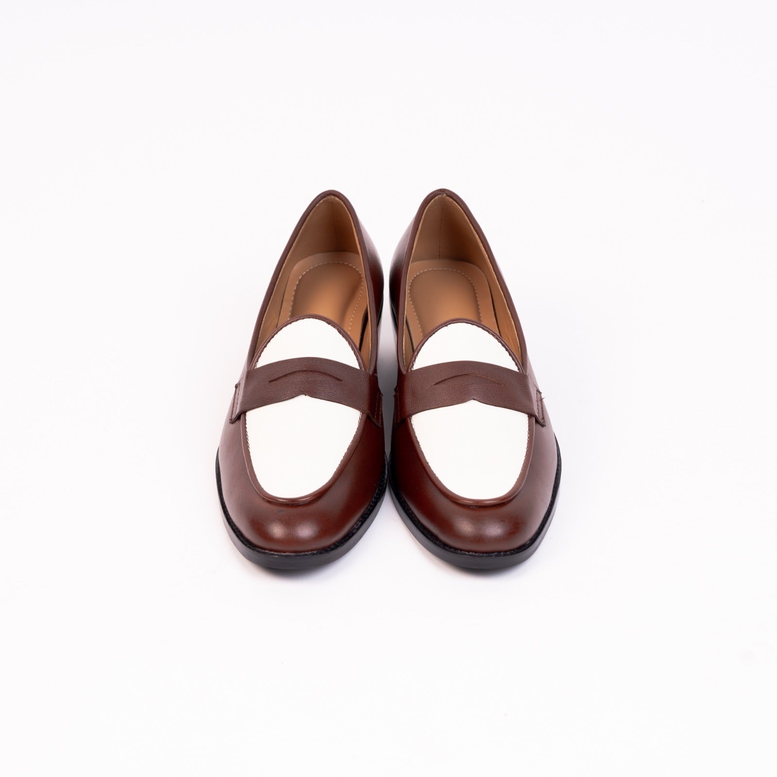 Old Money Loafers - White/ Tan