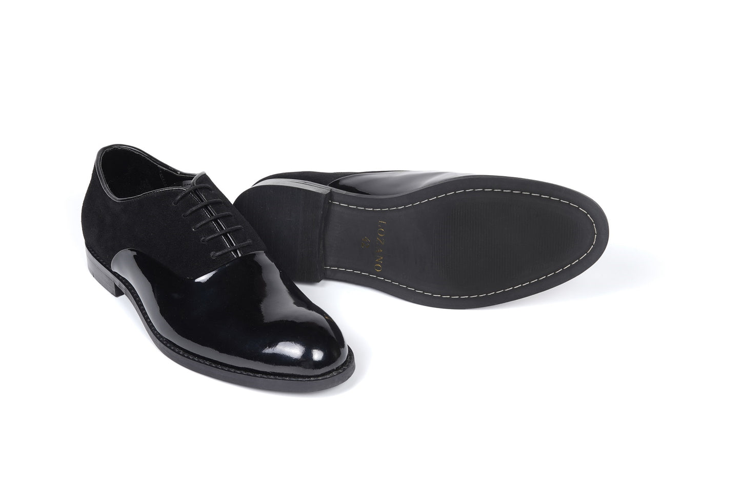 ITALIAN PATENT SUEDE OXFORDS