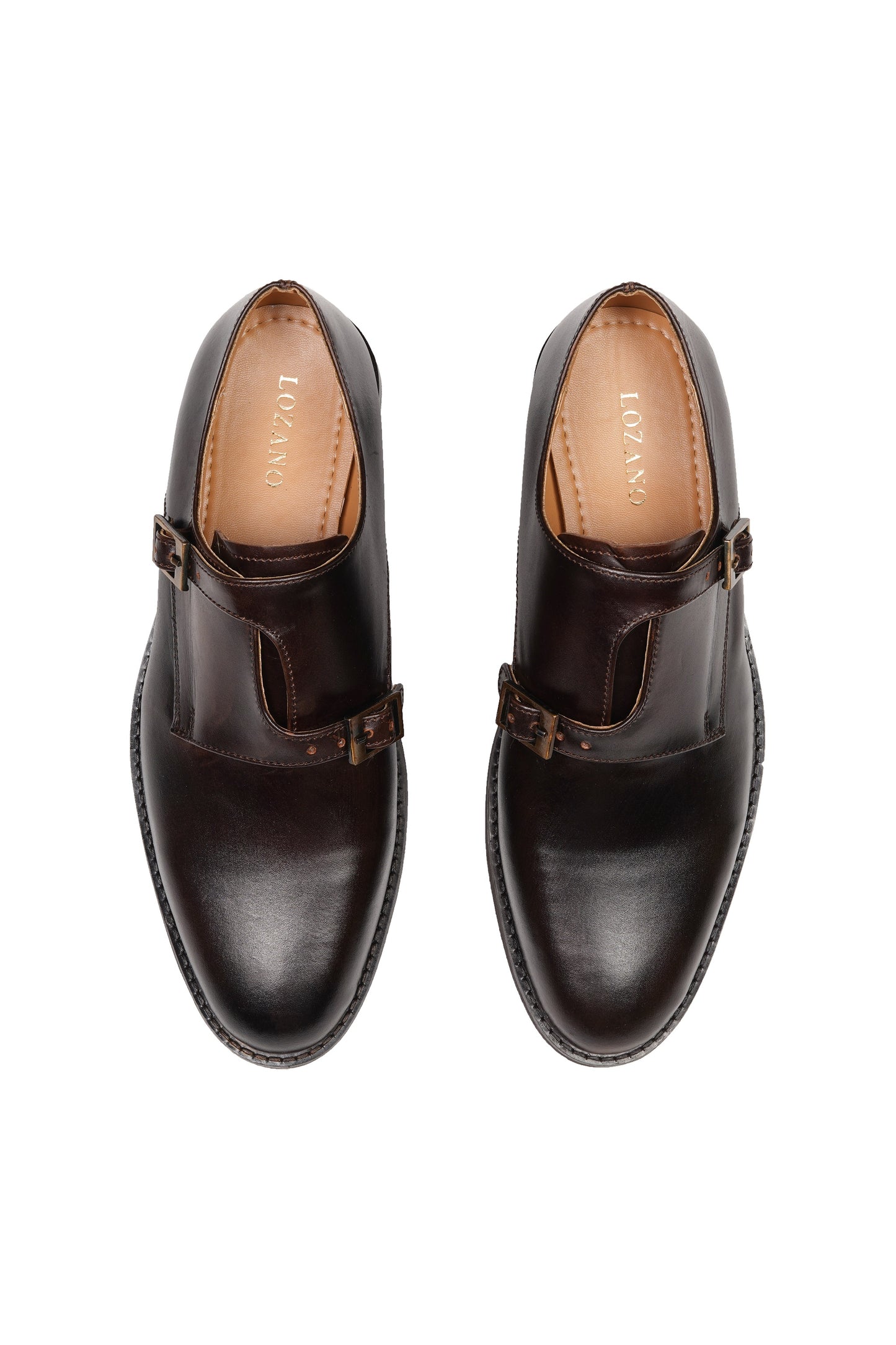 SIGNATURE MONK STRAPS - BROWN