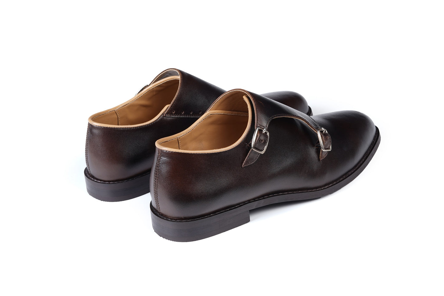 DOUBLE MONK STRAPS - BROWN