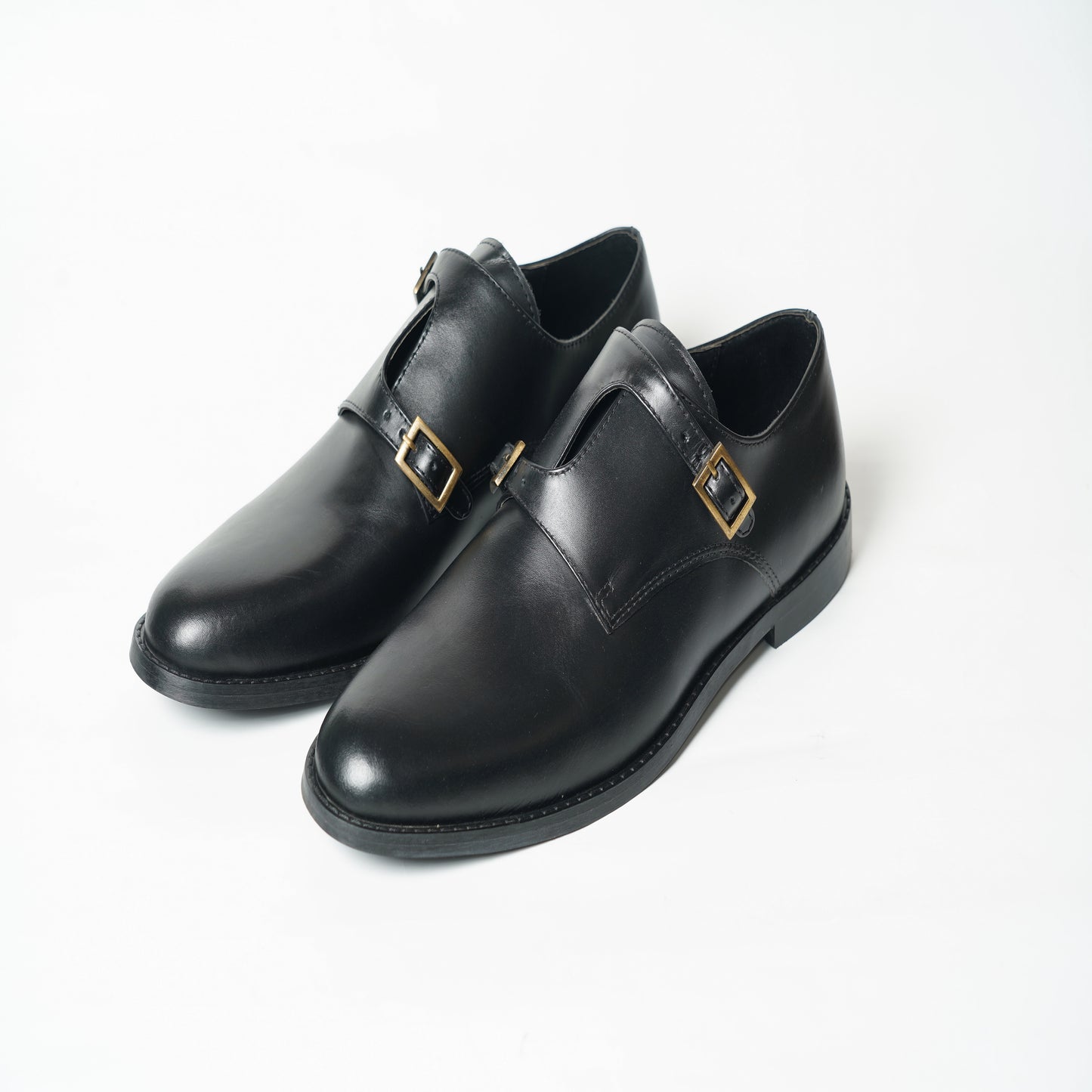 SIGNATURE MONK STRAPS - BLACK