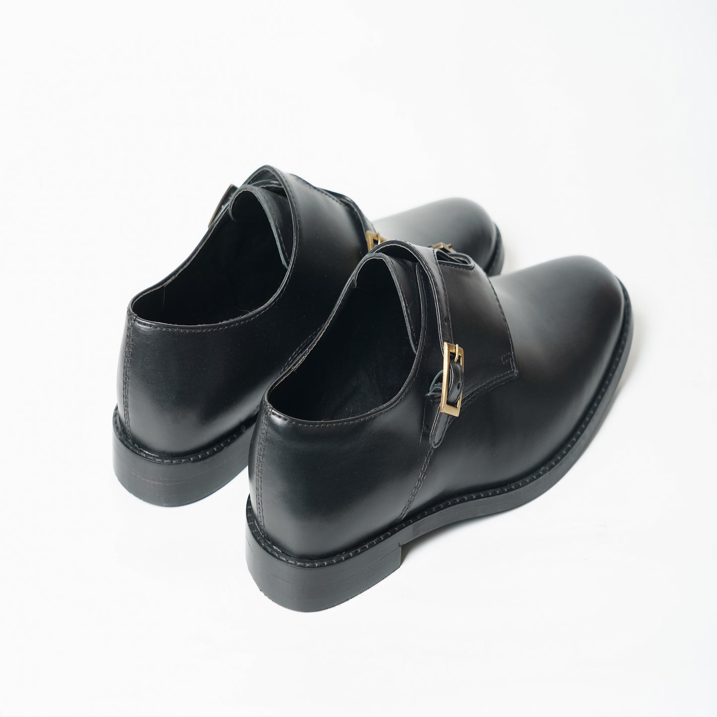 SIGNATURE MONK STRAPS - BLACK