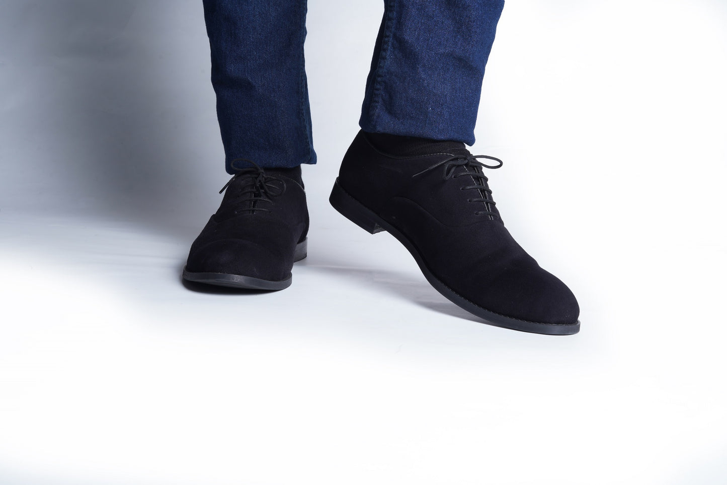 ITALIAN SUEDE OXFRODS - BLACK