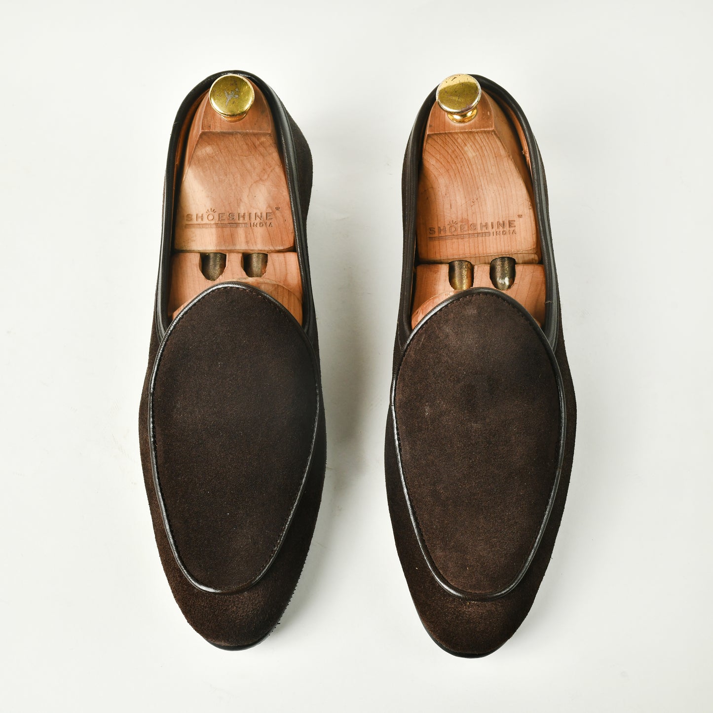 Belgian Suede Loafers - Brown