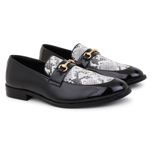 Snake Foil Slip Ons - Black/White