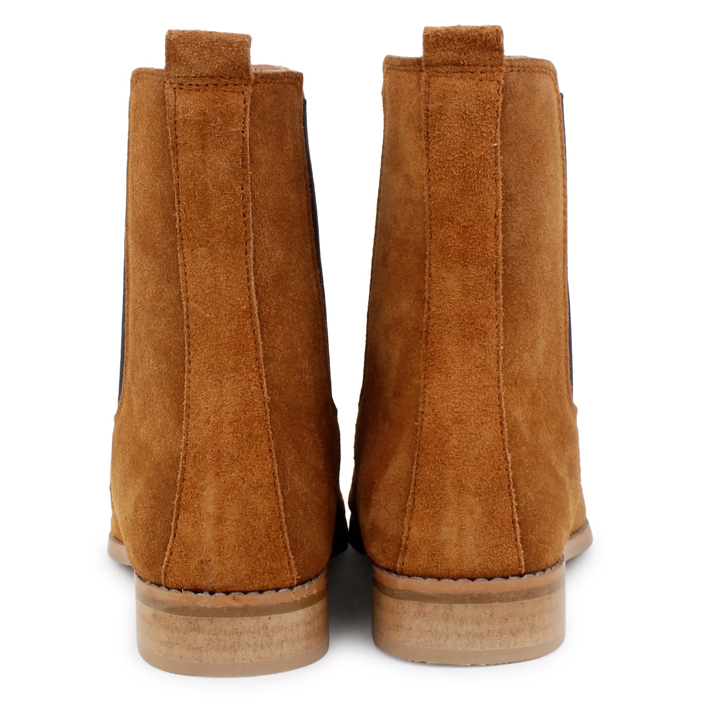 Italian Suede Leather Boots - Tan