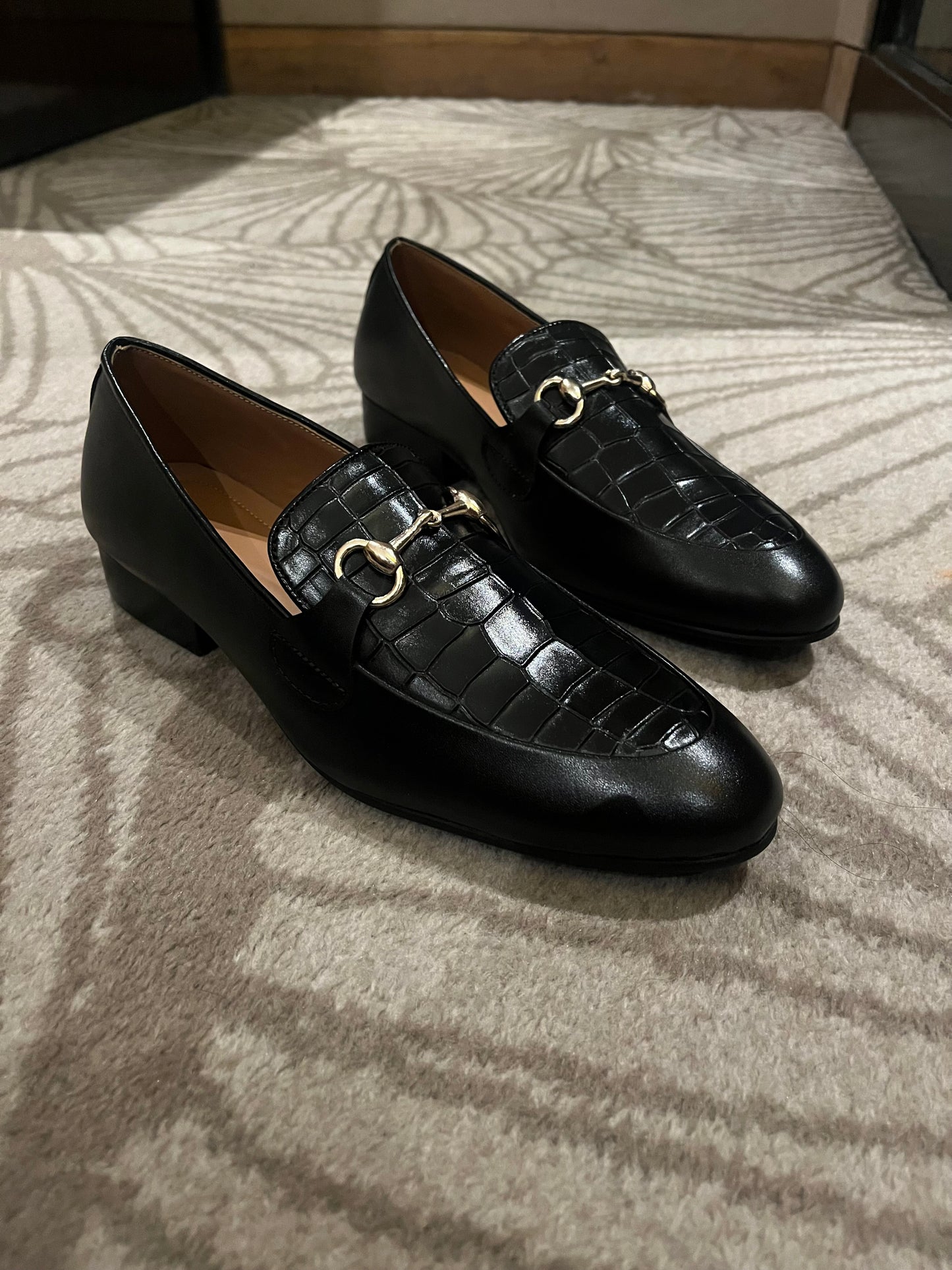 Premium Croco Leather Slip Ons