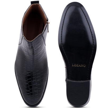PREMIUM CROCO BOOTS / CUBAN HEEL