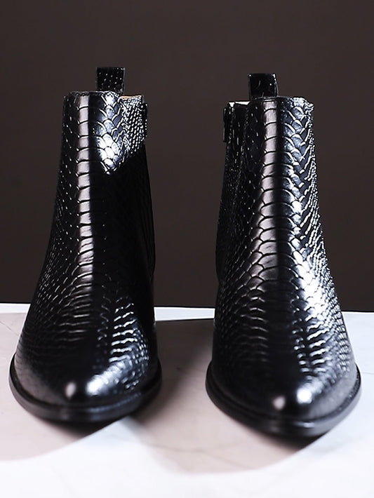 Conda Leather Boots / Pointed Toe