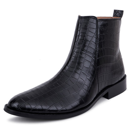 Premium Croco Boots / Zip Fastening