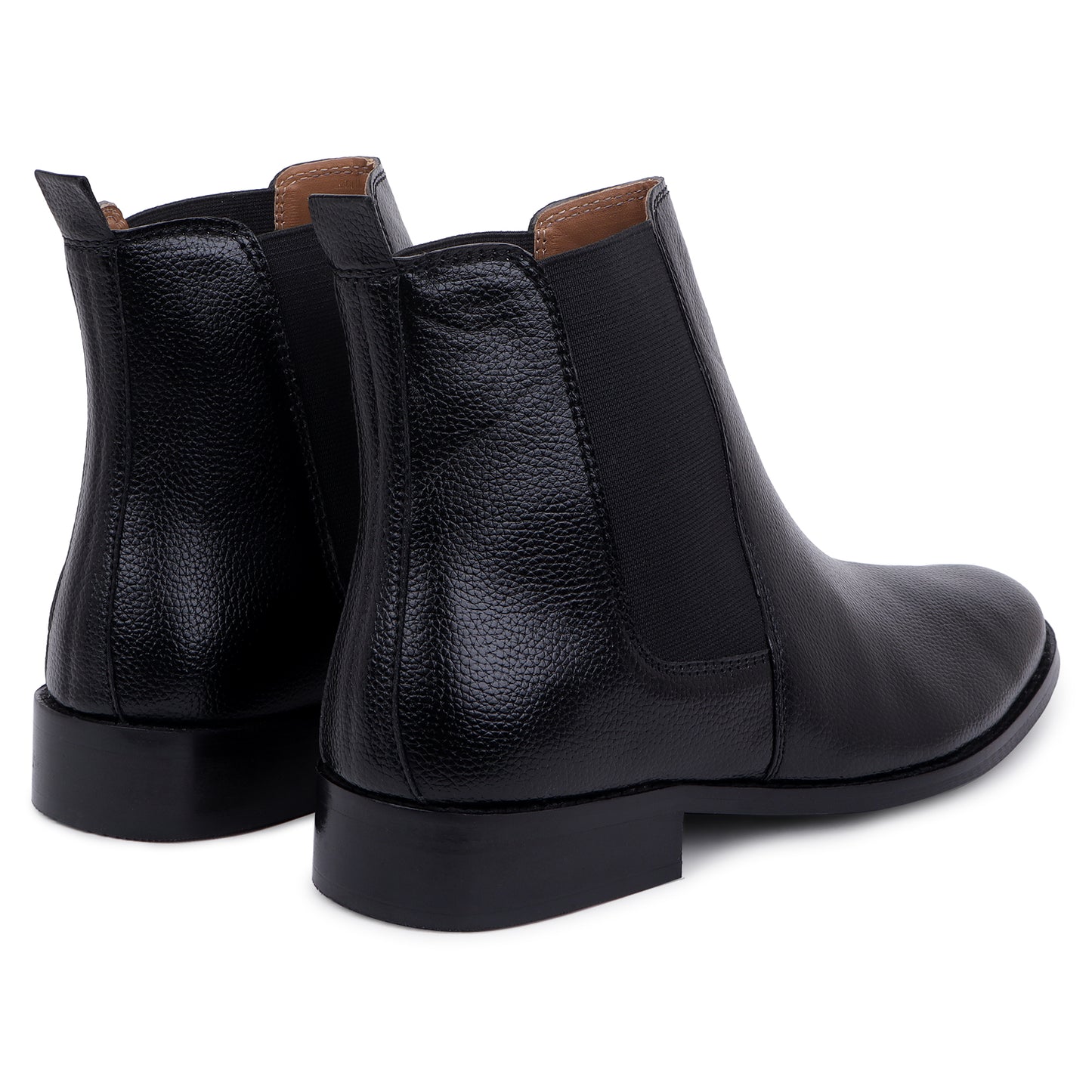 Carlo Boots in Milled Leather - Black