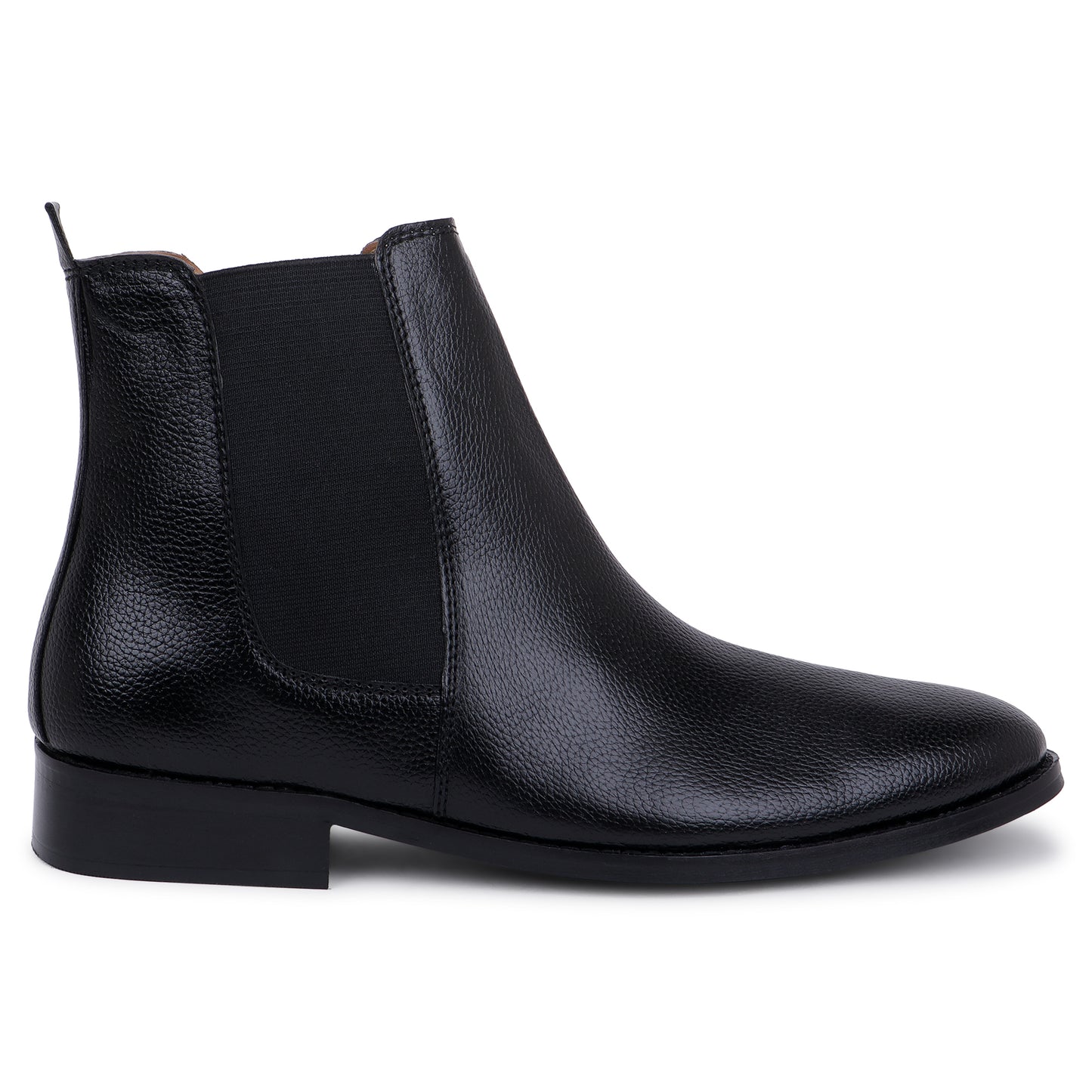 Carlo Boots in Milled Leather - Black