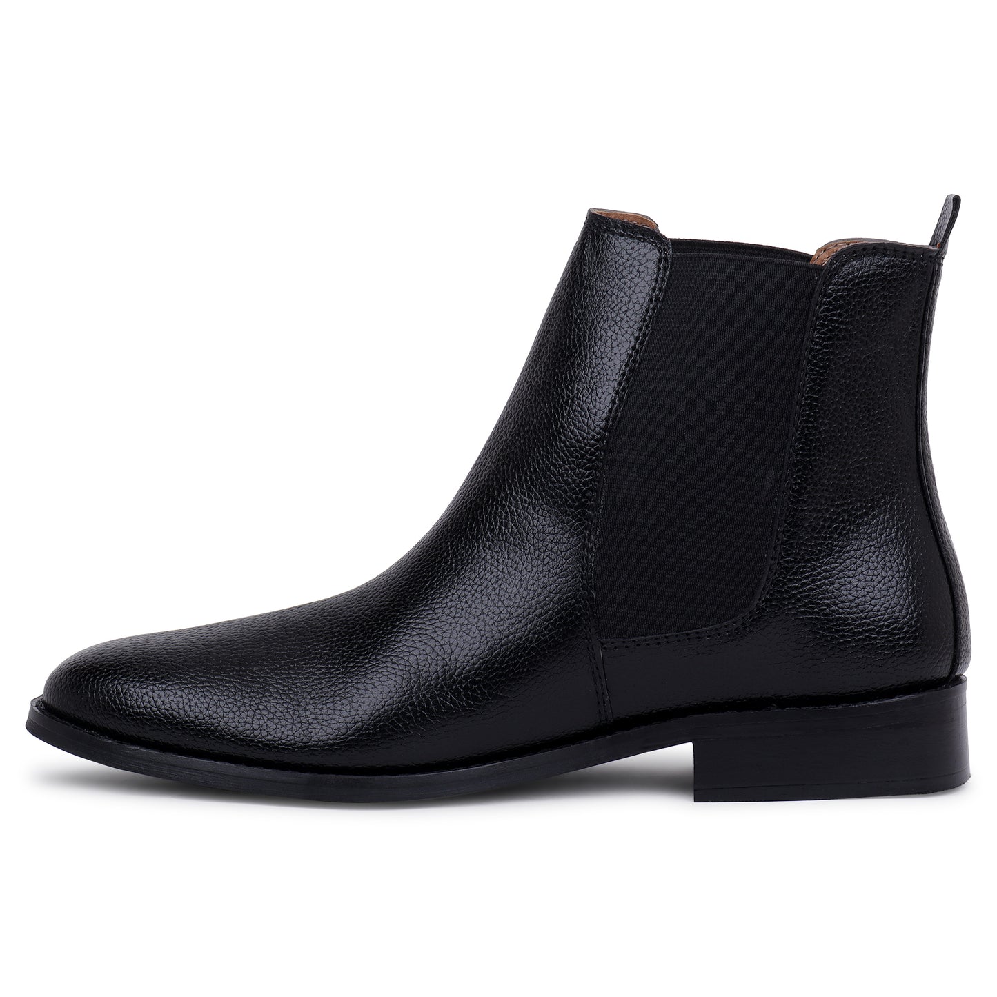 Carlo Boots in Milled Leather - Black