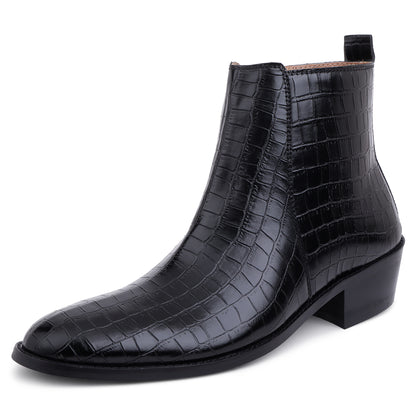 PREMIUM CROCO BOOTS / CUBAN HEEL