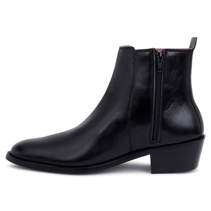 Classic Leather Chelsea Boots ( CUBAN HEEL )