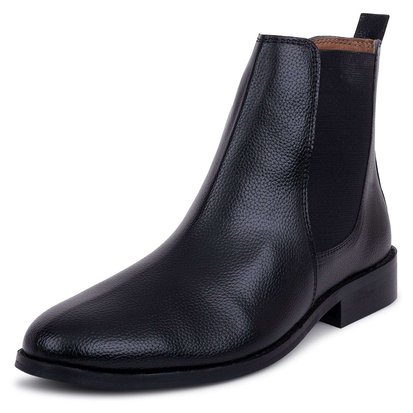 Carlo Boots in Milled Leather - Black