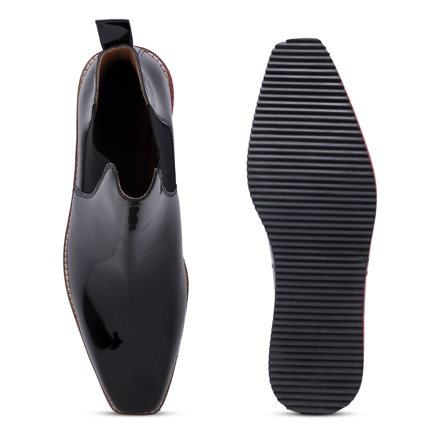Italian Cut Patent Boots - EVA Sole