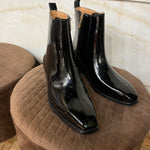 Italian Cut Patent Boots