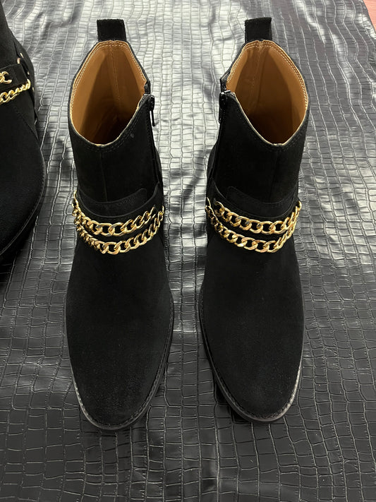PREMIUM HARNESS DOUBLE CHAIN BOOTS