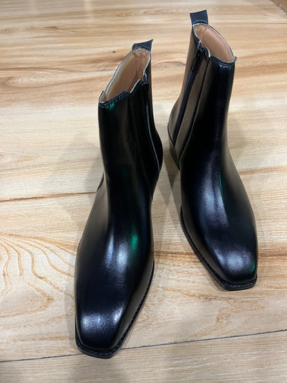 Classic Italian cut leather boots
