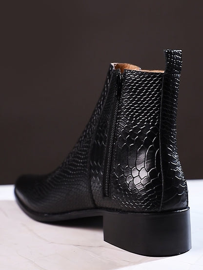 Conda Leather Boots / Pointed Toe