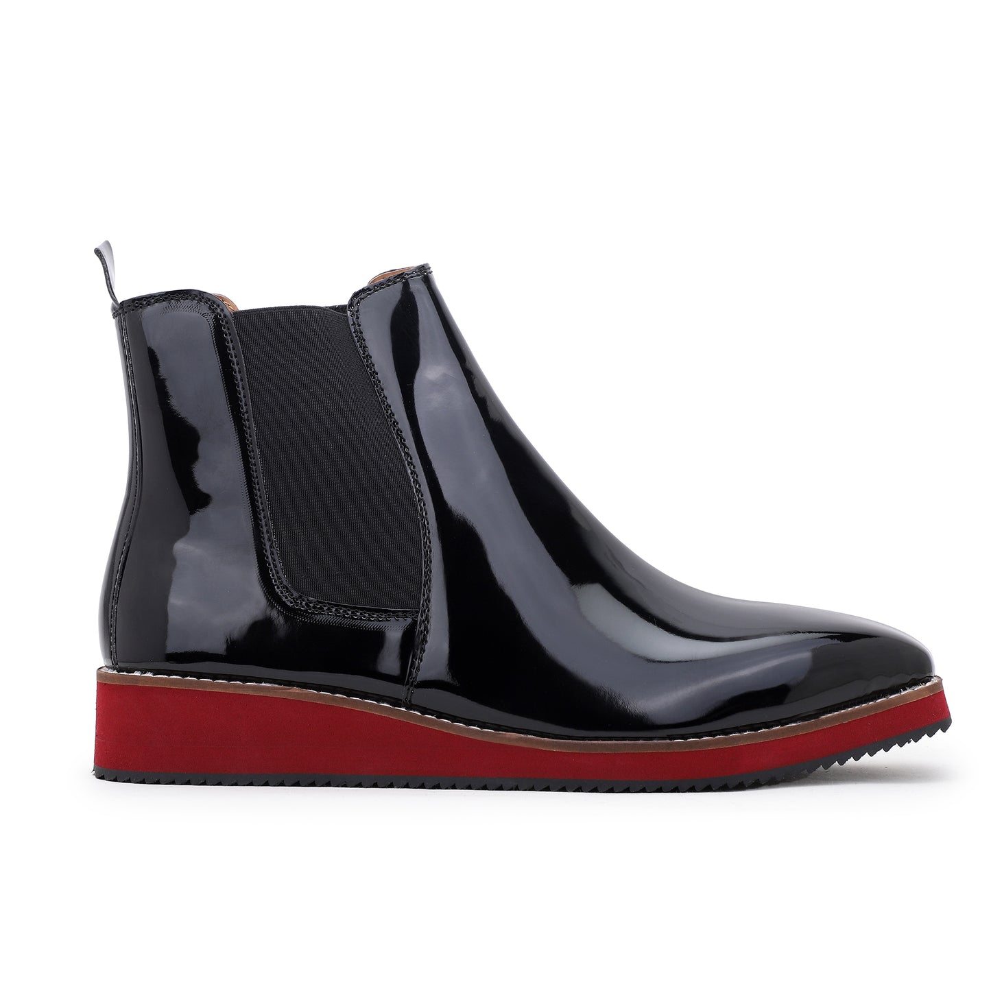 Italian Cut Patent Boots - EVA Sole