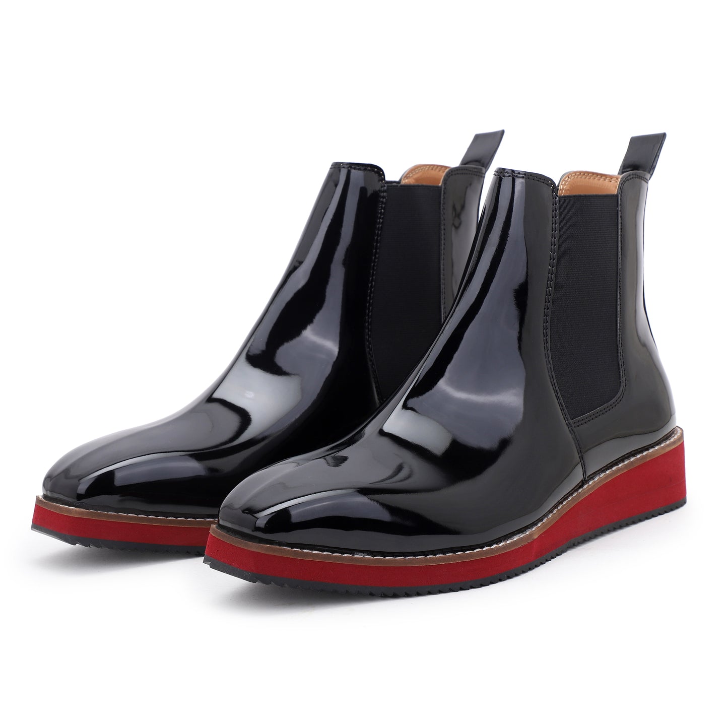 Italian Cut Patent Boots - EVA Sole