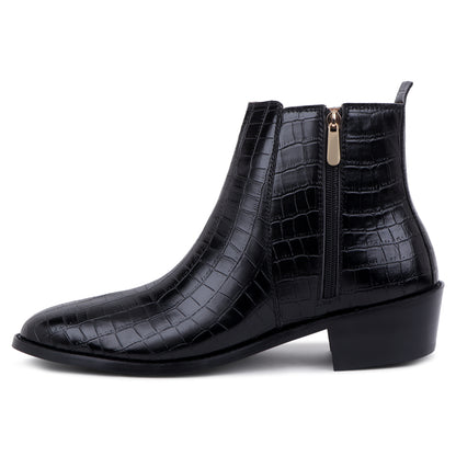 PREMIUM CROCO BOOTS / CUBAN HEEL
