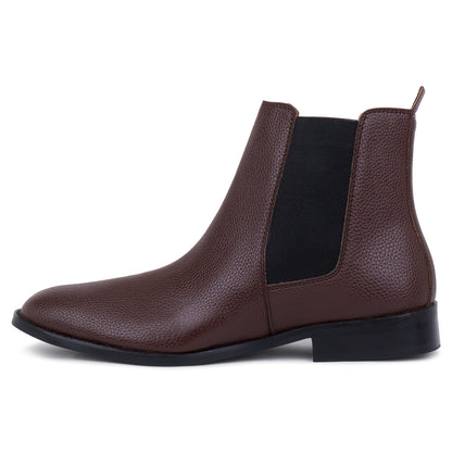 Carlo Boots in Milled Leather - Brown