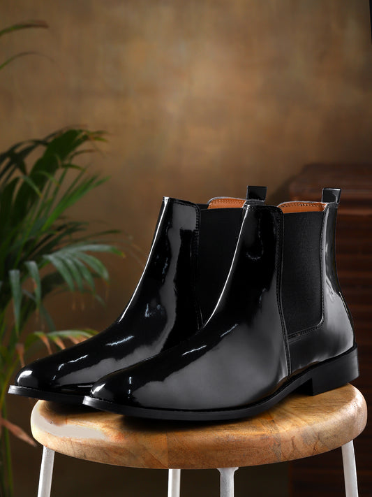 Carlo Boots - Black Patent