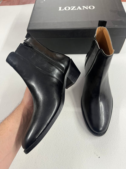 Classic Leather Chelsea Boots ( CUBAN HEEL )
