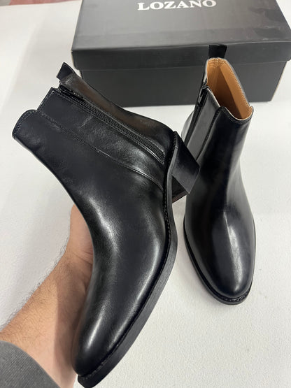 Classic Leather Chelsea Boots ( CUBAN HEEL )
