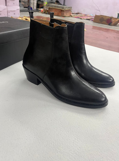 Classic Leather Chelsea Boots ( CUBAN HEEL )