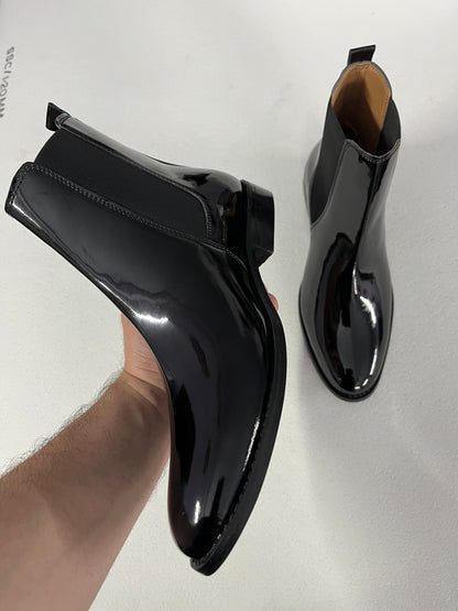 Carlo Boots - Black Patent