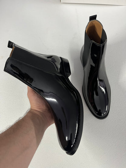 Carlo Boots - Black Patent