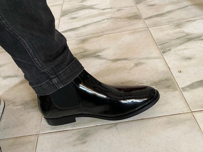 Carlo Boots - Black Patent