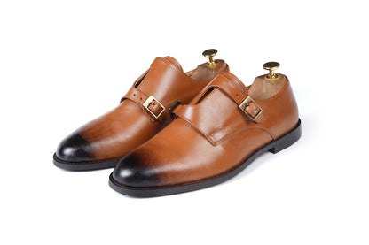 SIGNATURE MONK STRAPS - TAN