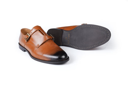 SIGNATURE MONK STRAPS - TAN